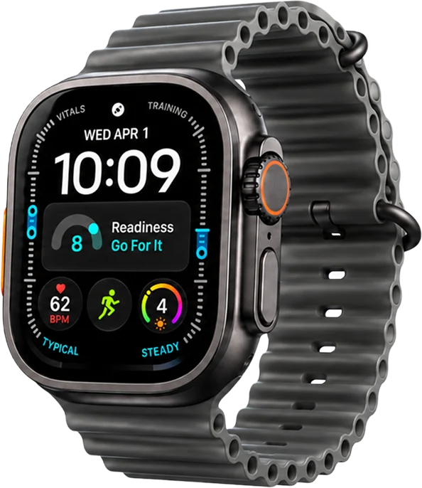 Apple Watch Ultra 4 with an Ocean band